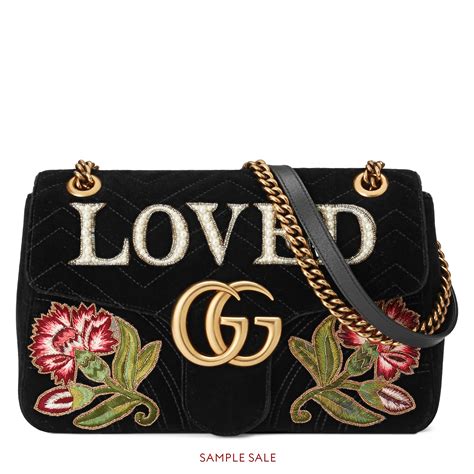 gucci marmont embroidered bag|authentic Gucci Marmont bag.